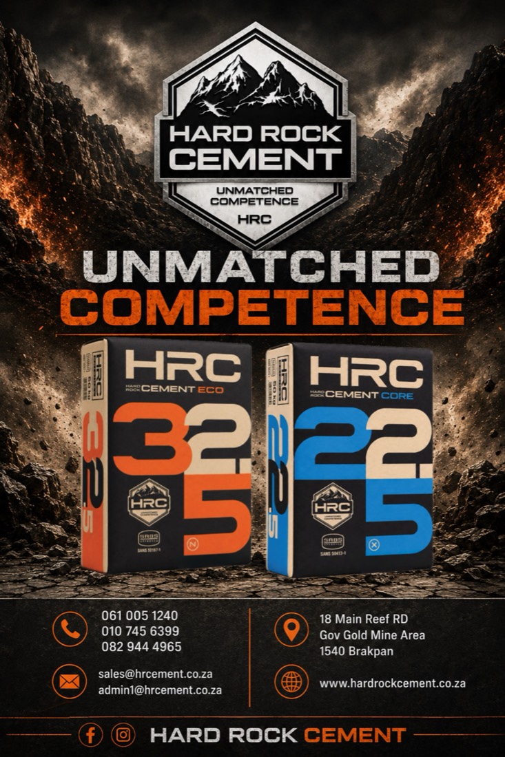 Hard Rock Cement pitch deck, page 1: Cover